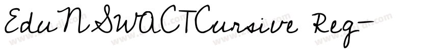 EduNSWACTCursive Reg字体转换